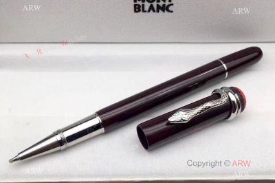 Clone Montblanc Rouge et Noir Drak Red Rollerball Pen - Best Replica Mont Blanc Pens